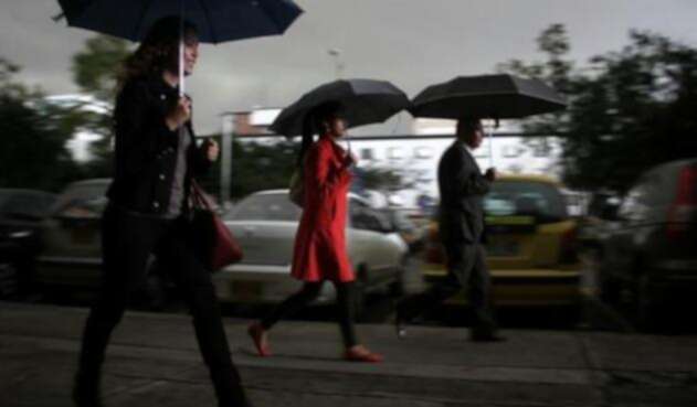 Lluvias, vientos y frío en Bogotá