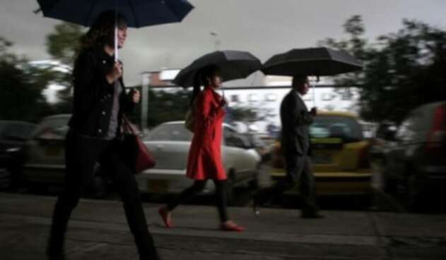 Lluvias, vientos y frío en Bogotá