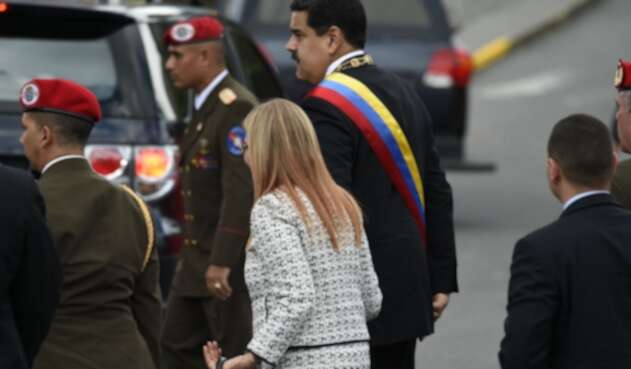 Maduro Nicolás Maduro, presidente de Venezuela, en Caracas, luego de que estallara un artefacto en el marco de su discurso