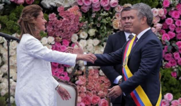 Marta Lucía Ramírez se posesionó como la primera vicepresidenta de la historia de Colombia
