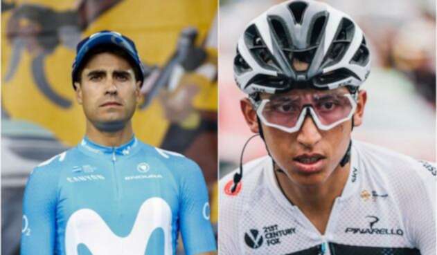 Mikel Landa y Egan Bernal, ciclistas español y colombiano, respectivamente