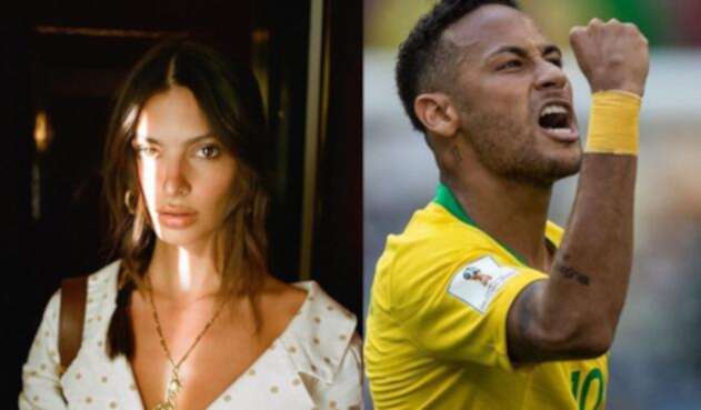 Neymar y Emily Ratajkowski
