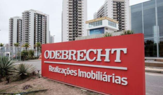 Una valla de Odebrecht en Río de Janeiro (Brasil)