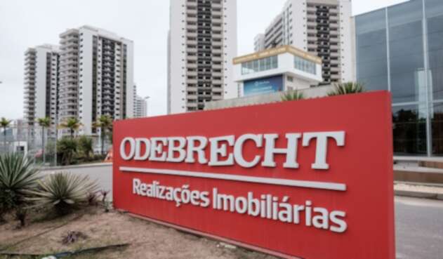 Una valla de Odebrecht en Río de Janeiro (Brasil)