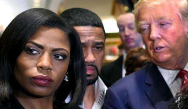 Omarosa Manigault Newman y Donald Trump. Omarosa Manigault Newman y Donald Trump.