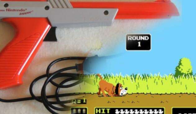 Pistola Zapper de Nintendo para jugar Duck Hunt