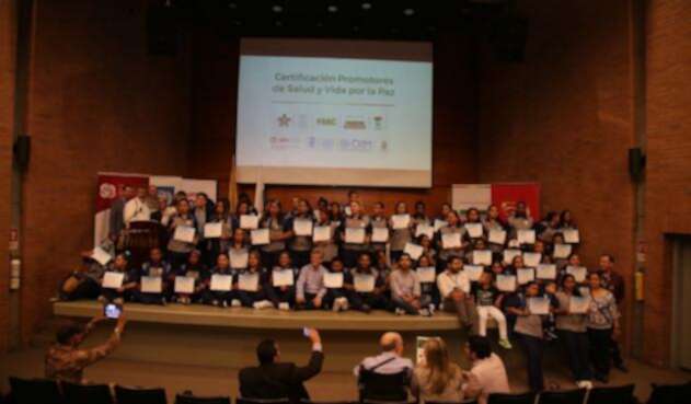 En este proceso de capacitación se reconocieron los saberes de los desmovilizados al servicio de la comunidad.