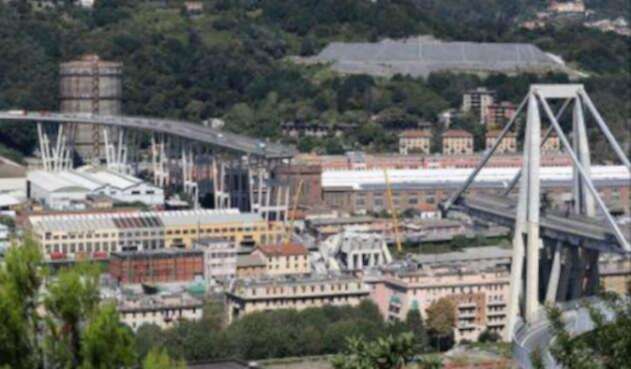 Génova Italia puente caído