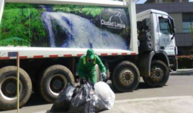 Recolección de basura en Bogotá