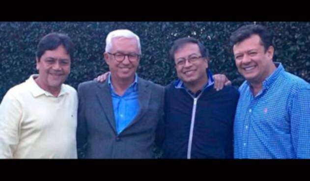 Álvaro Argote, Jorge Robledo, Gustavo Petro y Hollman Morris