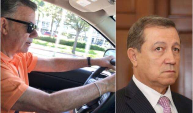 El expresidente Juan Manuel Santos en Miami y el senador Ernesto Macías en Bogotá