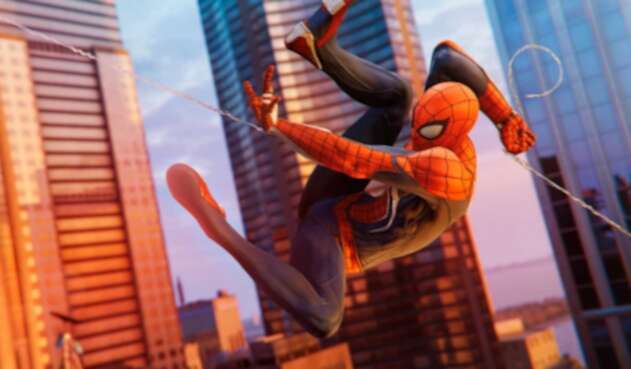 Spiderman en su videojuego para playstation 4