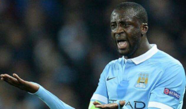 Yaya Touré, futbolista marfileño vistiendo la camisa del Manchester City
