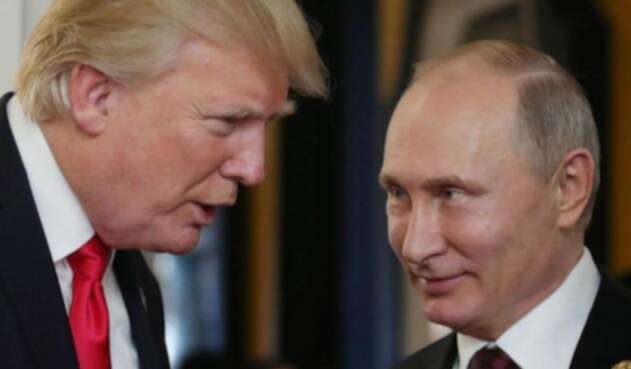 Donald Trump y Vladímir Putin. Donald Trump y Vladímir Putin.