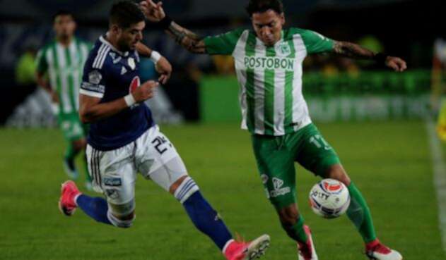 Matías de los Santos (Millonarios) y Dayro Moreno (Nacional)