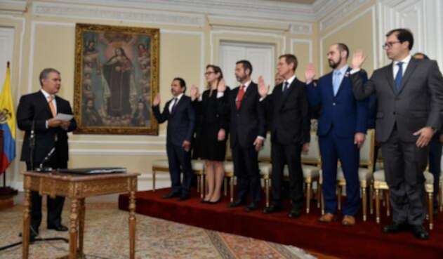 Posesión de secretarios en Palacio