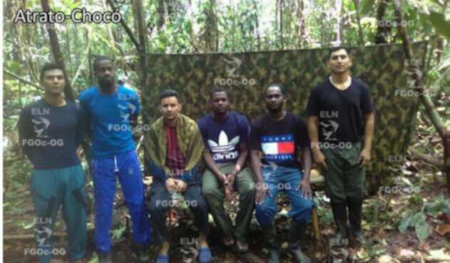 Prueba de supervivencia de los seis secuestrados en Chocó.