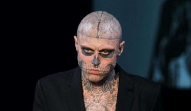 Rick Genest, conocido como 'Zombie Boy', saltó a la fama en 2010.