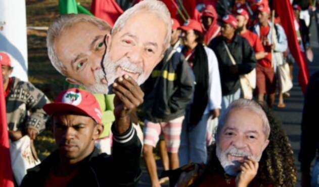 Manifestación Lula da Silva