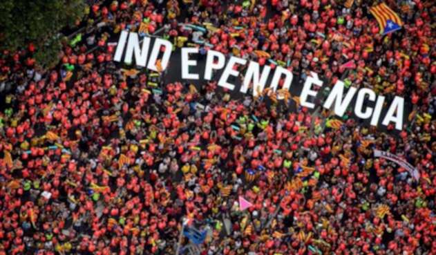La manifestación ocupó seis kilómetros de la avenida Diagonal.