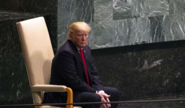 Presidente de EE.UU. Donald Trump, en la Asamblea General de la ONU.