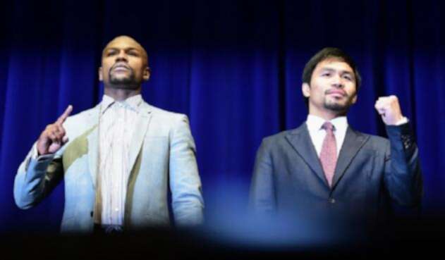 Floyd Mayweather y Manny Pacquiao Floyd Mayweather y Manny Pacquiao