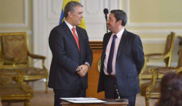 Iván Duque y Francisco Santos Iván Duque y Francisco Santos