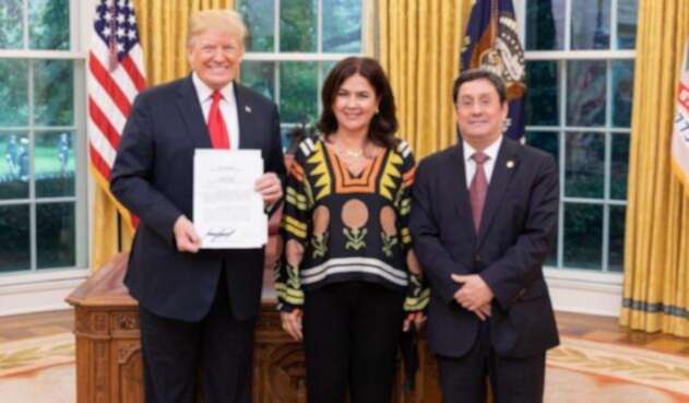 Los nuevos embajadores en EE.UU. de España, Colombia, Chile y Costa Rica presentaron al presidente estadounidense, Donald Trump, las cartas credenciales.