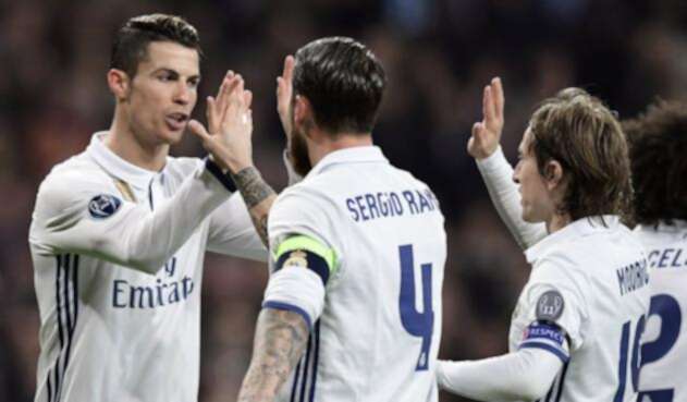 Cristiano Ronaldo, Sergio Ramos y Luka Modric