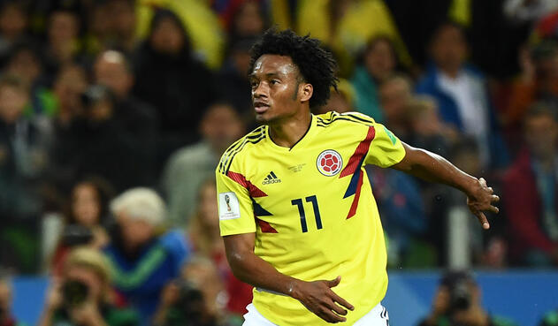 Juan Guillermo Cuadrado, volante de la Selección Colombia Juan Guillermo Cuadrado, volante de la Selección Colombia