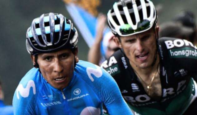 Nairo Quintana, líder del Movistar en la Vuelta a España