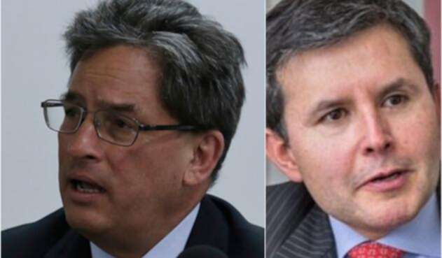 Alberto Carrasquilla y José Roberto Acosta, minhacienda y analista, respectivamente