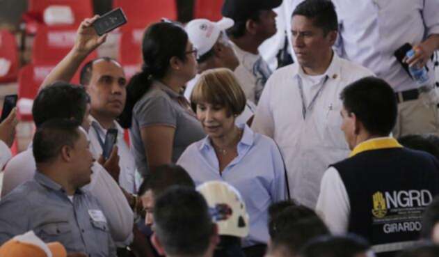 Alicia Arango, ministra de Trabajo, durante un evento en Girardot