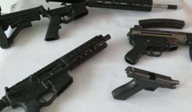 Armas encontradas en un jardín infantil en Bogotá Armas encontradas en un jardín infantil en Bogotá