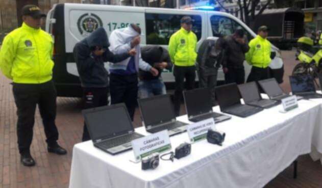Banda de robo de tecnología