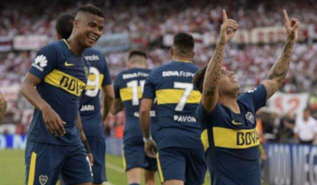 Wilmar Barrios y Edwin Cardona, futbolistas colombianos al servicio de Boca Juniors
