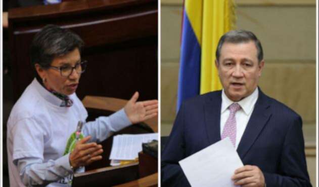 Claudia López y Ernesto Macías, enfrentados desde el Congreso.