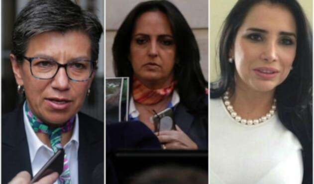 Claudia López, exsenadora; María Fernanda Cabal, senadora; y Aida Merlano, exsenadora