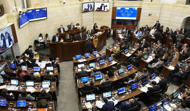 Así estaba la plenaria del Senado en el debate a Alberto Carrasquilla