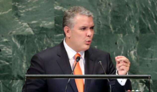 Iván Duque Iván Duque en su primera discurso ante la Asamblea de la ONU.