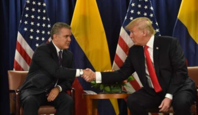 Presidentes Iván Duque y Donald Trump