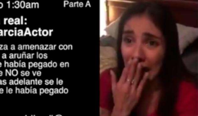 Eileen Moreno, en el video publicado por Alejandro García