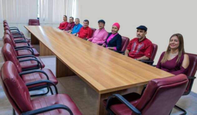 La delegación del ELN en Cuba