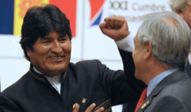 Evo Morales y Sebastián Piñera