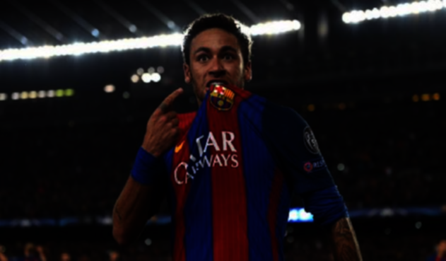 Neymar vistiendo la camiseta del FC Barcelona