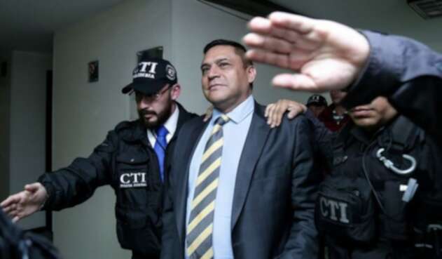 General Humberto Guatibonza, detenido en Bogotá