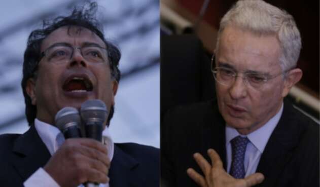 Gustavo Petro y Álvaro Uribe
