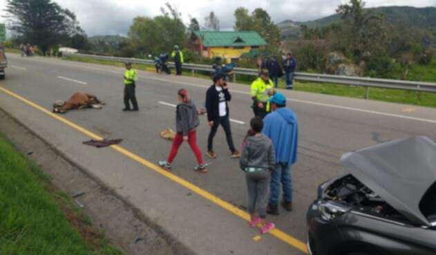 Actores de la Ley del Corazón protagonizan accidente detrantránen Boyacá.