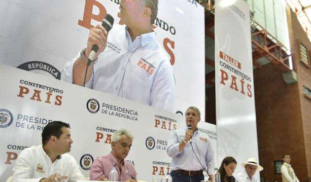 El presidente Iván Duque en Socorro (Santander)