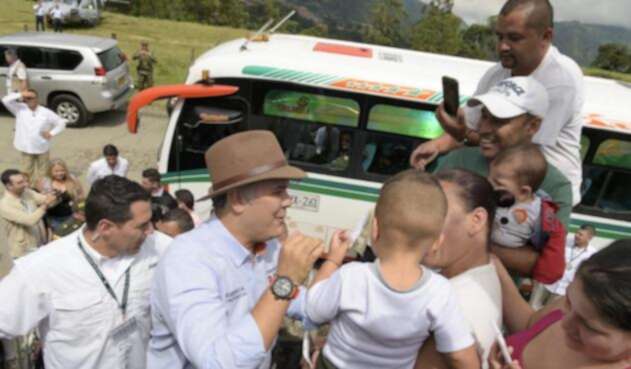 Iván Duque, en Amagá, Antioquia Iván Duque, en Amagá, Antioquia